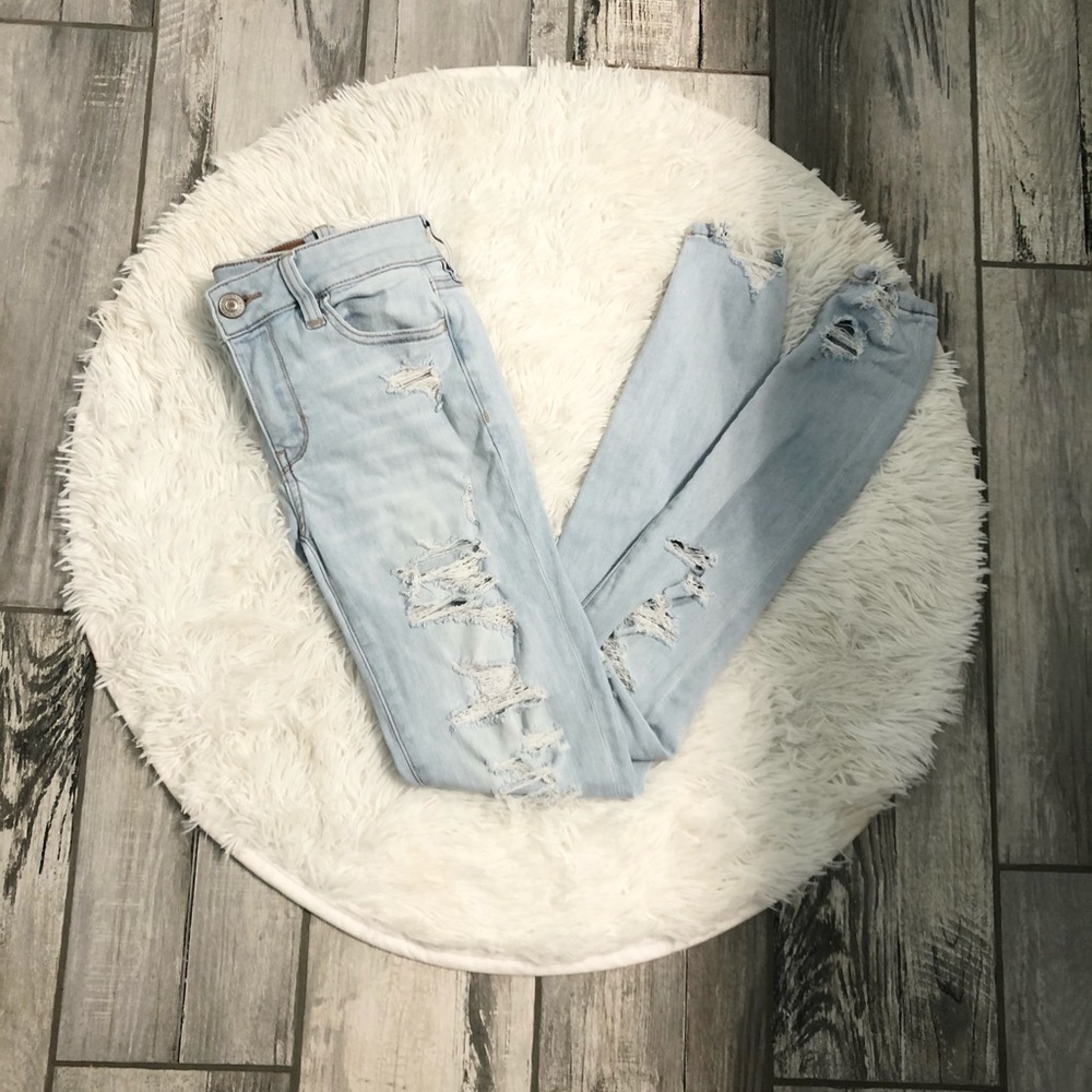 AE Destroyed Denim Jegging